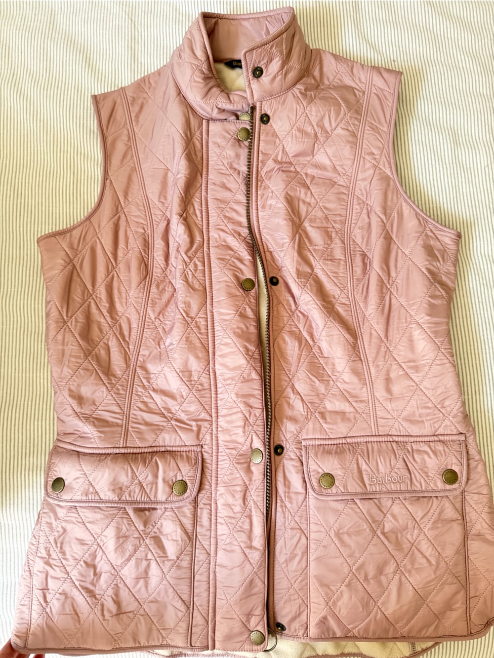 Quilted Pink Women's Barbour Vest Jacket